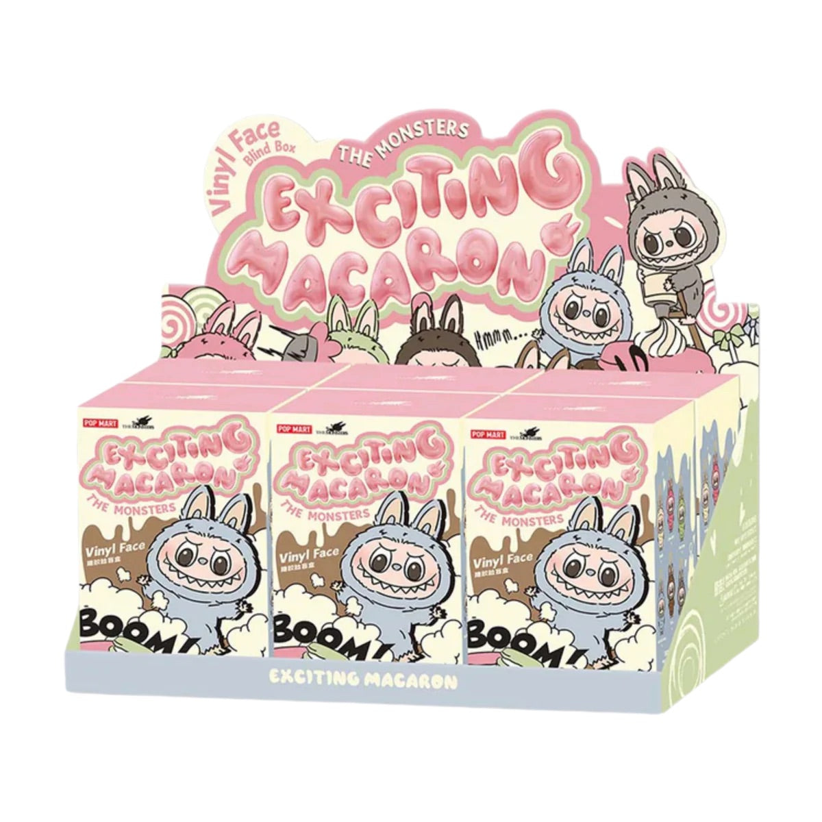 Pop Mart Labubu The Monsters Exciting Macaron Vinyl Plush Pendant Single Blind Box