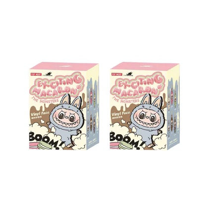 Pop Mart Labubu The Monsters Exciting Macaron Vinyl Plush Pendant Single Blind Box